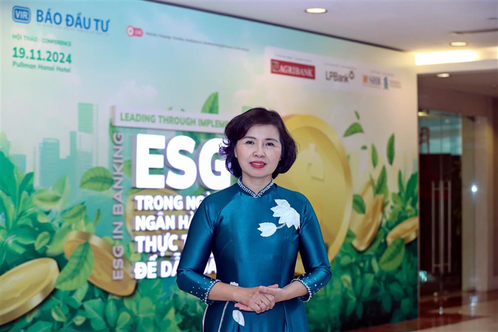 Bà Nguyễn Thị Thu Hà, Phó Trưởng ban chỉ đạo ESG, Ngân hàng Agribank.